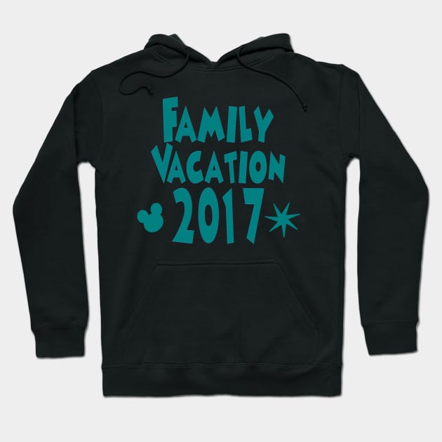 Family Vacation with Year Marine Blue Hoodie by ttfntouring